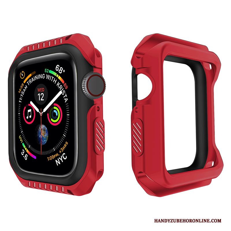 Apple Watch Series 1 Anti-fall Bescherming Rood Zacht Hoes Hoesje Siliconen