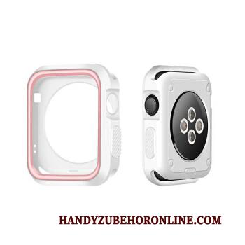Apple Watch Series 1 Groen Hoesje Bescherming Wit Siliconen Twee Kleuren