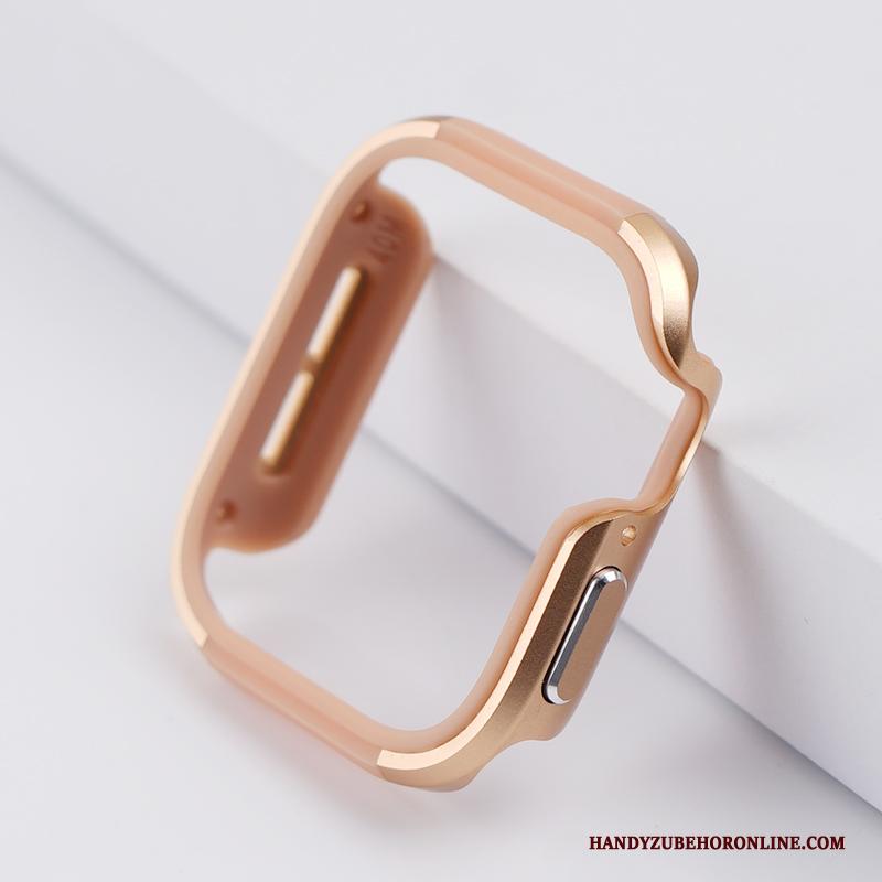 Apple Watch Series 1 Hoes Zilver Legering Metaal Hoesje Bescherming Tas