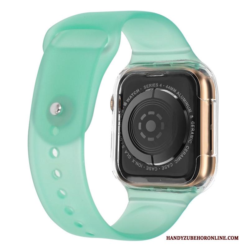 Apple Watch Series 1 Hoesje Groen Twee Kleuren Siliconen Sport Pu Bescherming