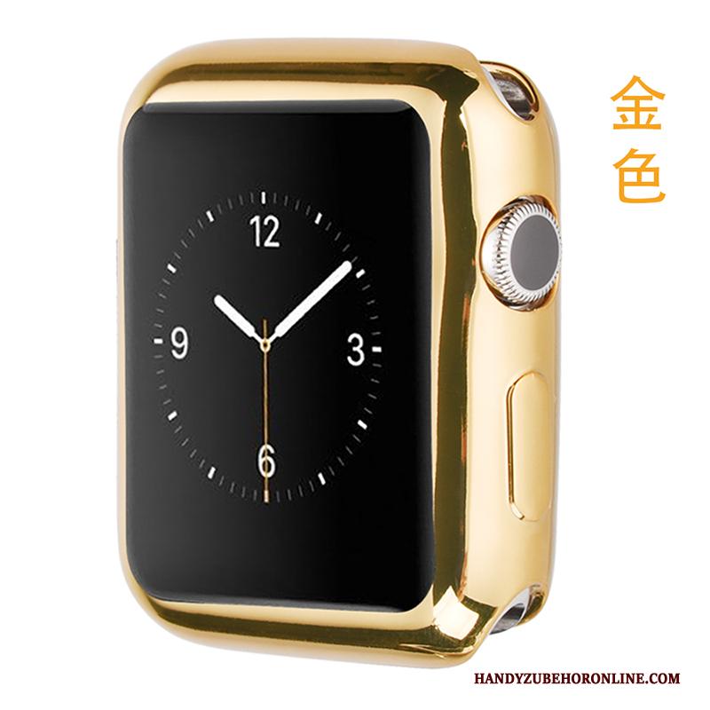 Apple Watch Series 1 Hoesje Zacht Hoes All Inclusive Siliconen Doorzichtig Zwart Bescherming