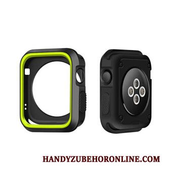 Apple Watch Series 2 Hoes Bescherming Hoesje Groen Wit Twee Kleuren Siliconen