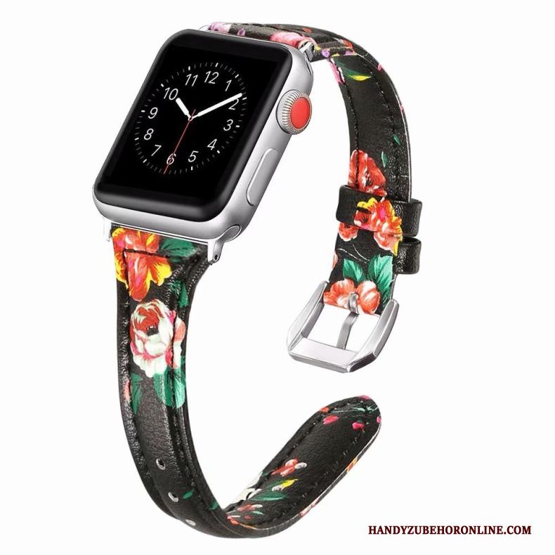 Apple Watch Series 2 Hoesje Fijne Roze Echt Leer