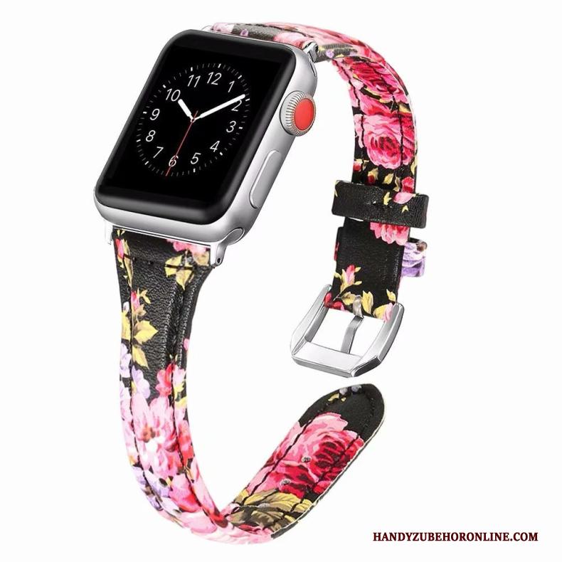 Apple Watch Series 2 Hoesje Fijne Roze Echt Leer