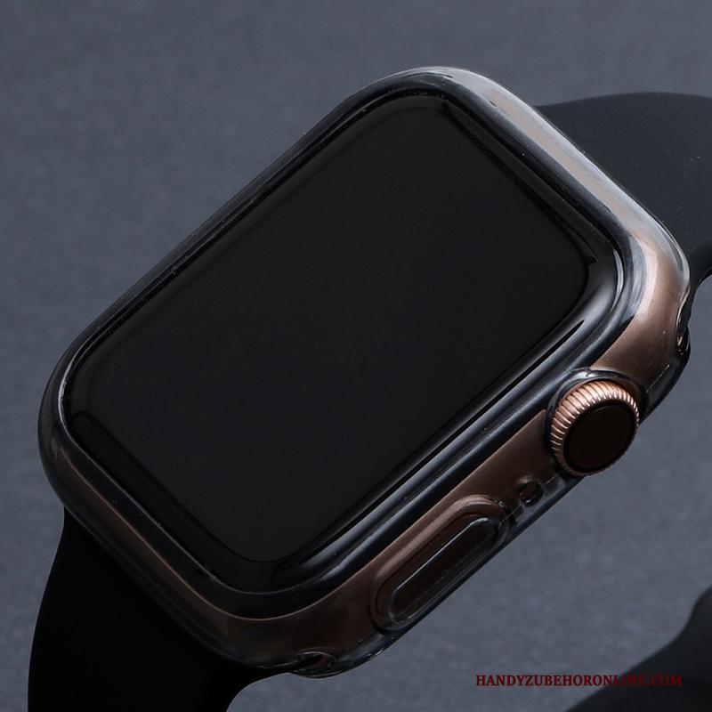 Apple Watch Series 2 Hoesje Skärmskydd Siliconen Pu Dun Roze Ster Bescherming