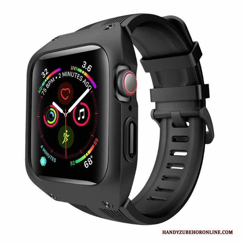 Apple Watch Series 3 Bescherming Hoesje Groen Siliconen Anti-fall All Inclusive Drie Verdedigingen