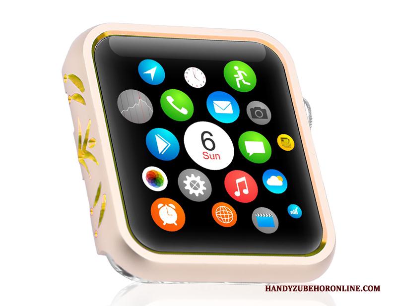Apple Watch Series 3 Hoesje Hoes Omlijsting Goud Bescherming Twee Kleuren Anti-fall Patroon