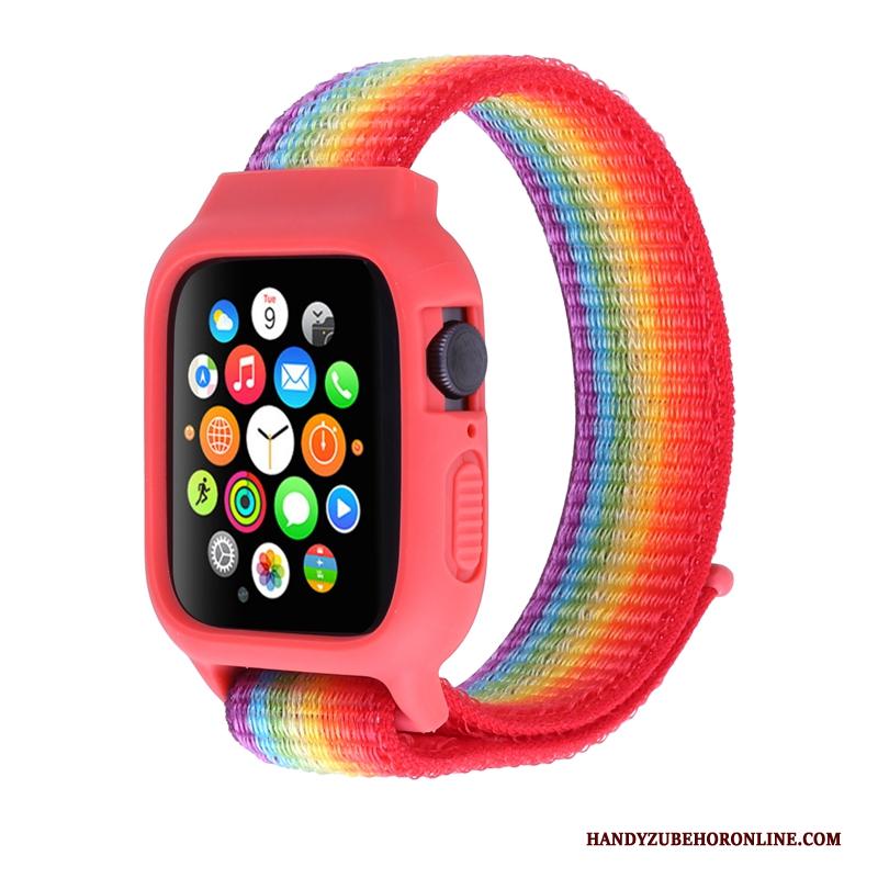 Apple Watch Series 3 Hoesje Nylon Bescherming Rood