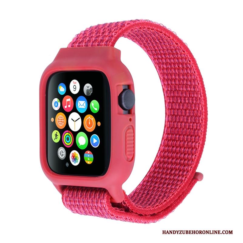 Apple Watch Series 3 Hoesje Nylon Bescherming Rood