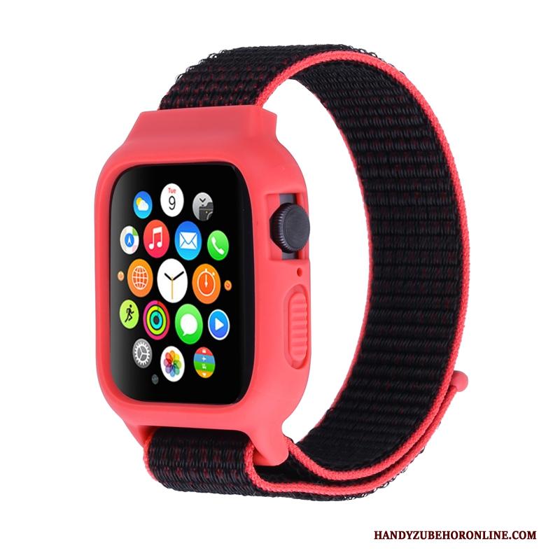 Apple Watch Series 3 Hoesje Nylon Bescherming Rood