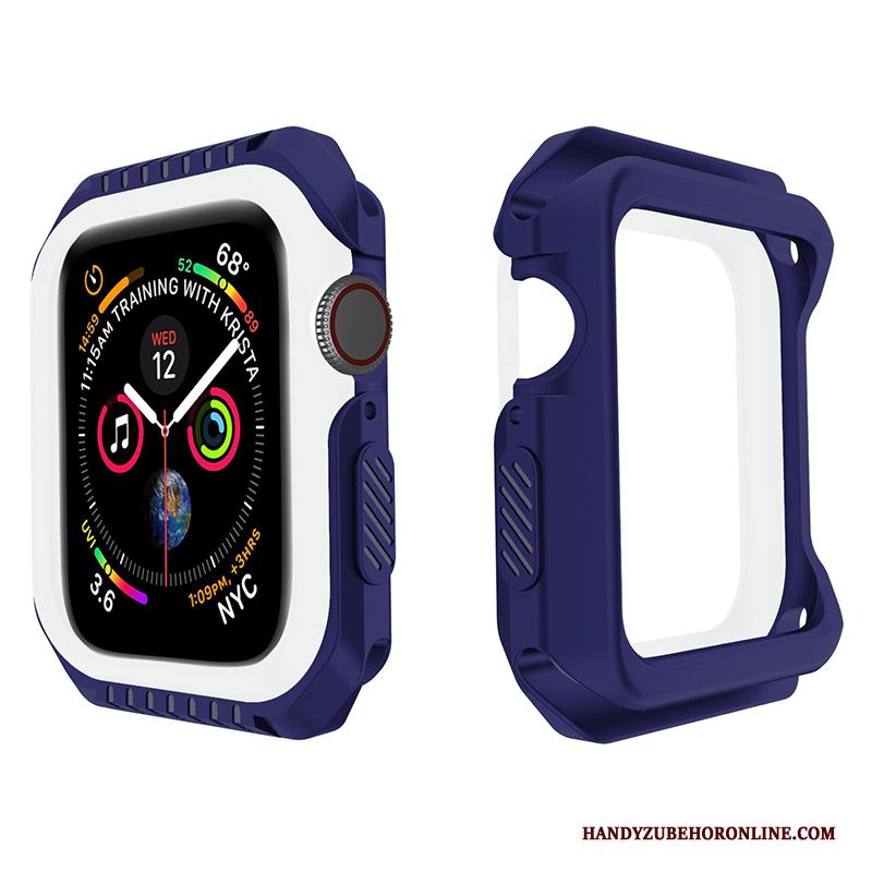Apple Watch Series 3 Siliconen Zacht Bescherming Anti-fall Hoesje Purper