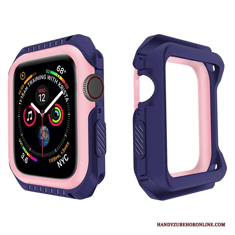 Apple Watch Series 3 Siliconen Zacht Bescherming Anti-fall Hoesje Purper