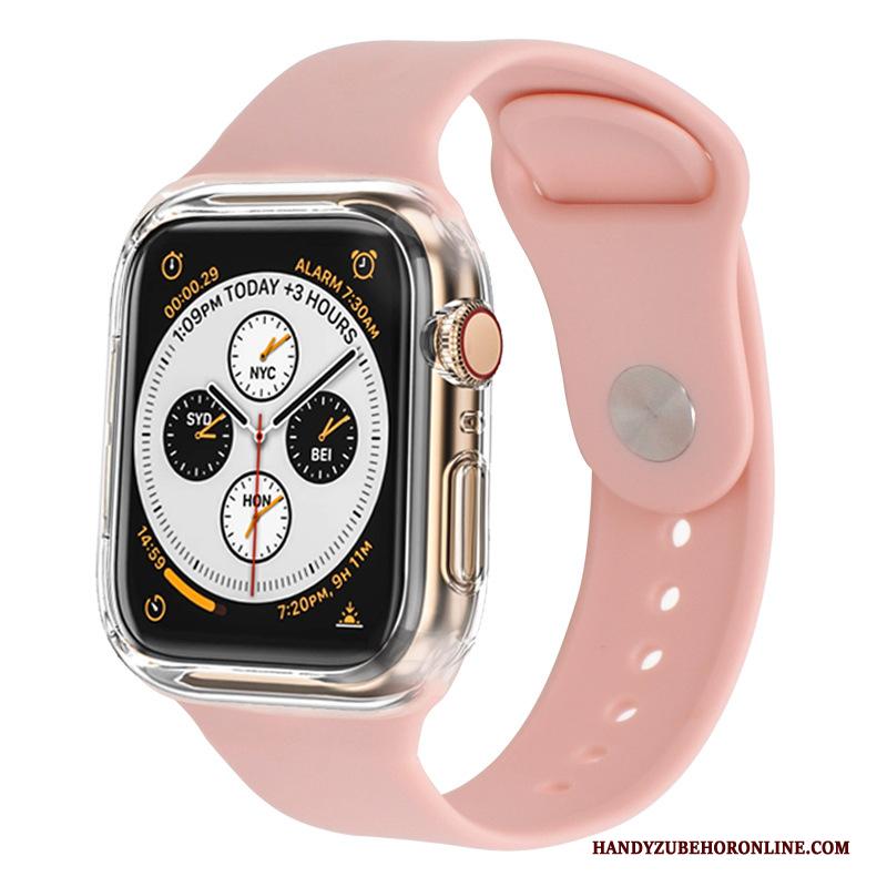 Apple Watch Series 3 Sport Twee Kleuren Bescherming Zwart Hoes Hoesje Siliconen