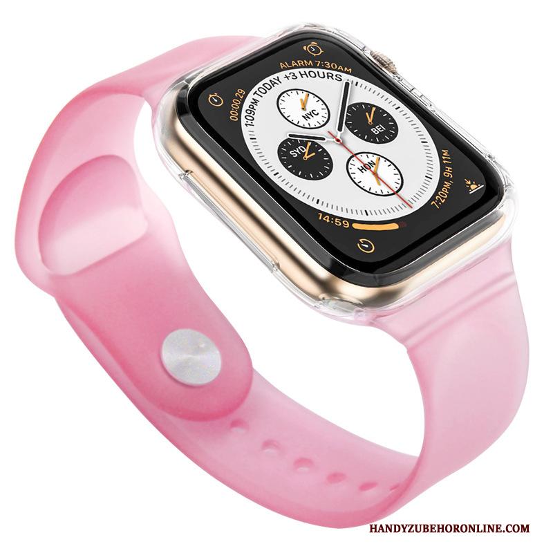 Apple Watch Series 3 Sport Twee Kleuren Bescherming Zwart Hoes Hoesje Siliconen