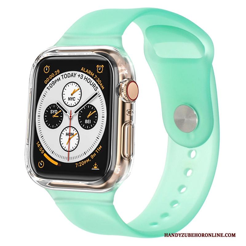 Apple Watch Series 3 Sport Twee Kleuren Bescherming Zwart Hoes Hoesje Siliconen