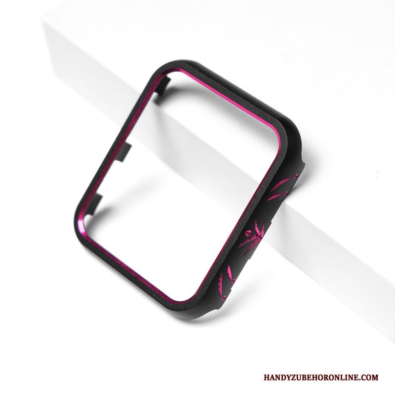 Apple Watch Series 4 Anti-fall Metaal Roze Hoesje Strass Bescherming