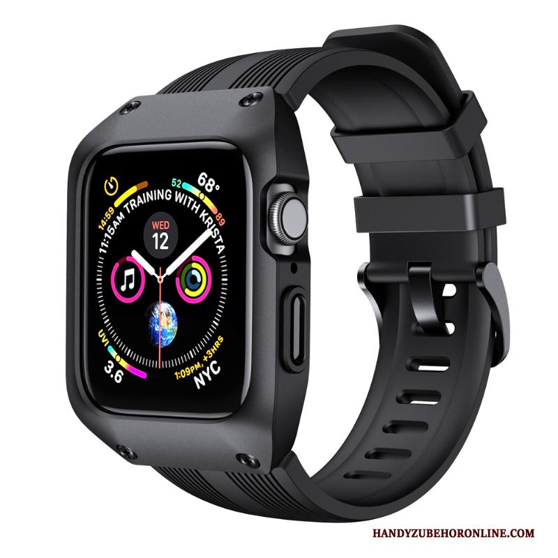 Apple Watch Series 4 Hoes Sport Scheppend Groen Hoesje Anti-fall Bescherming