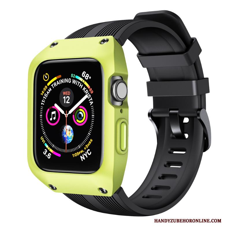 Apple Watch Series 4 Hoes Sport Scheppend Groen Hoesje Anti-fall Bescherming