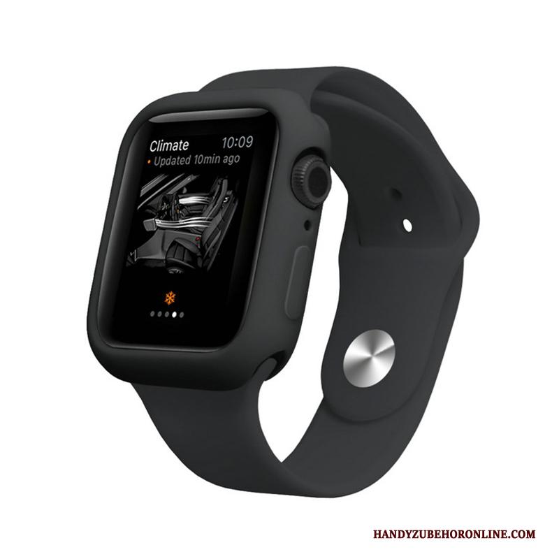 Apple Watch Series 4 Hoes Zacht Snoep Kleur Hoesje Purper Siliconen Bescherming