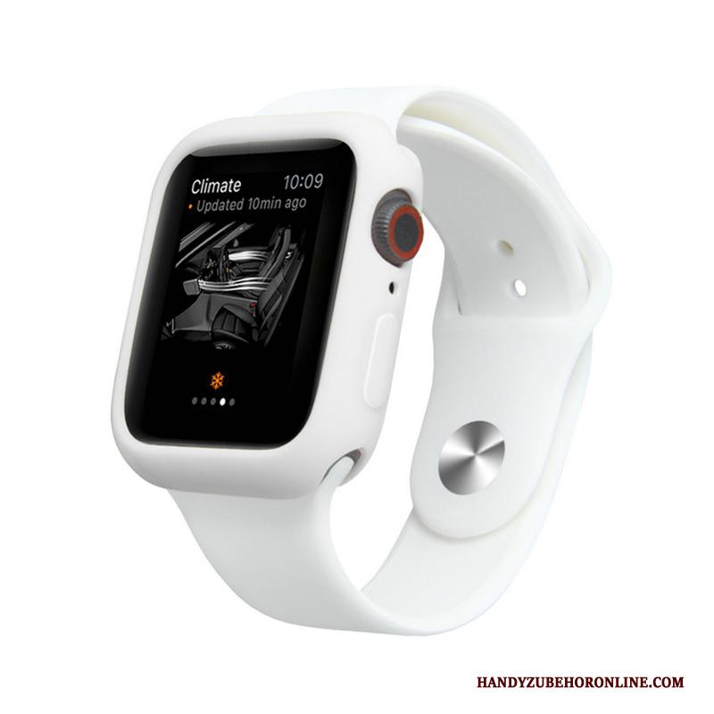 Apple Watch Series 4 Hoes Zacht Snoep Kleur Hoesje Purper Siliconen Bescherming
