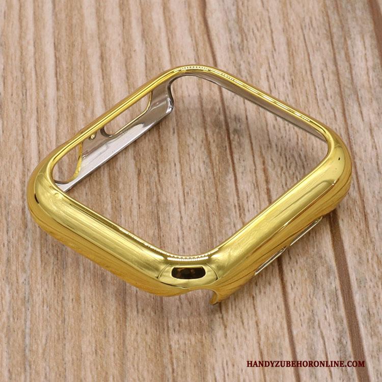 Apple Watch Series 4 Hoesje Anti-fall All Inclusive Bescherming Omlijsting Plating Goud