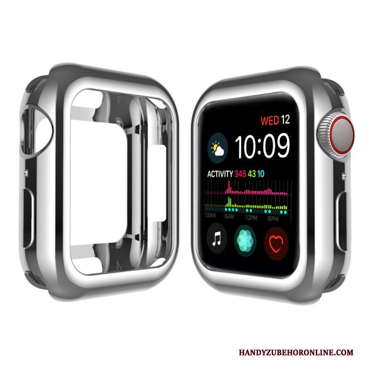 Apple Watch Series 4 Siliconen Roze Bescherming Hoesje Hemming Zacht Pu