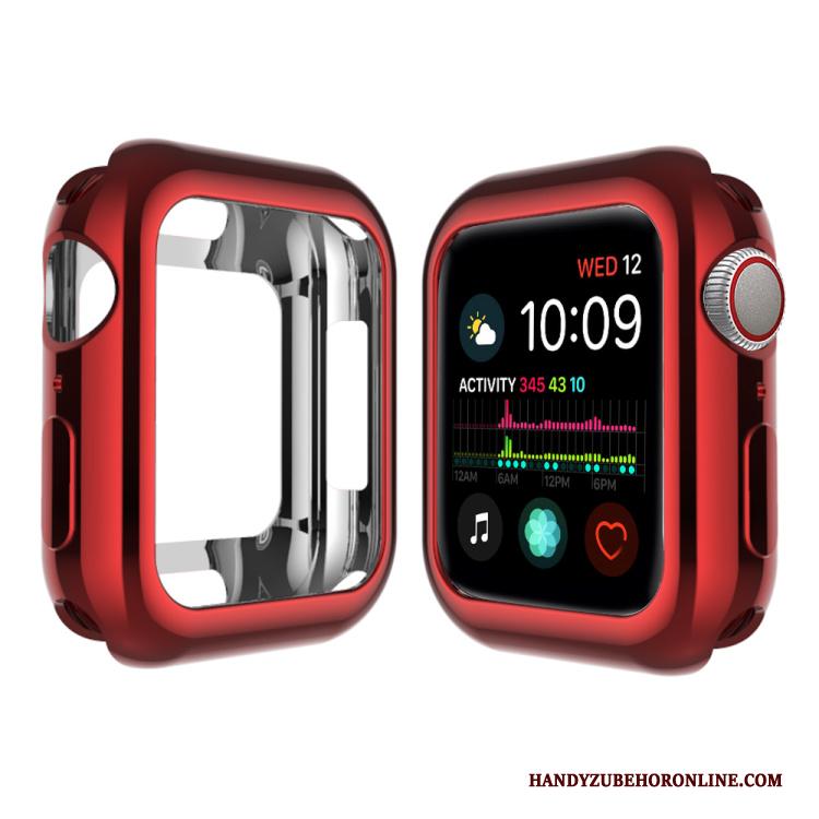 Apple Watch Series 4 Siliconen Roze Bescherming Hoesje Hemming Zacht Pu