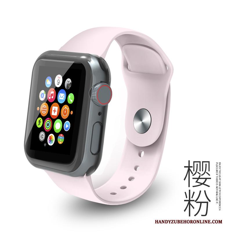 Apple Watch Series 5 Bescherming Siliconen Trend Persoonlijk Hoesje Blauw Mode