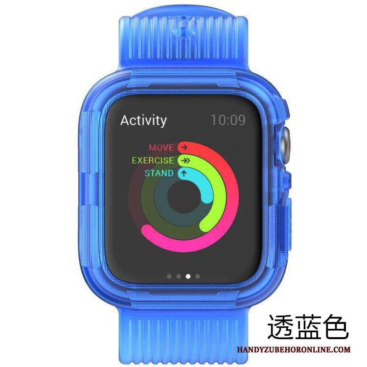 Apple Watch Series 5 Hoesje Anti-fall Siliconen Pantser Sport Bescherming Roze
