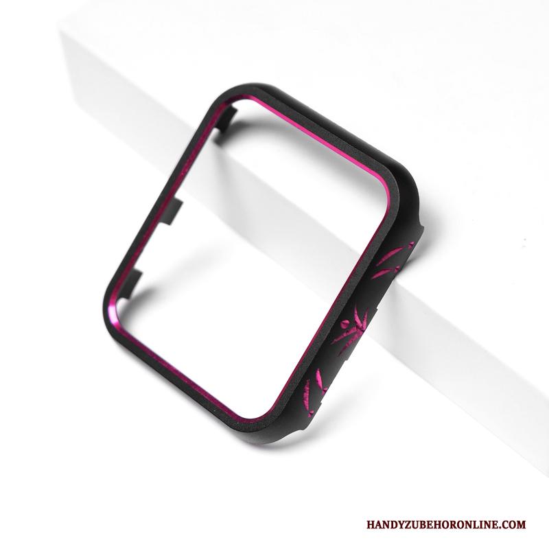 Apple Watch Series 5 Hoesje Bescherming Strass Metaal Roze Anti-fall