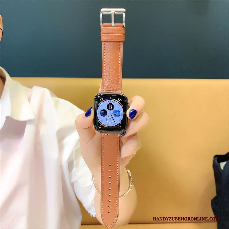 Apple Watch Series 5 Hoesje Groen Leer Siliconen