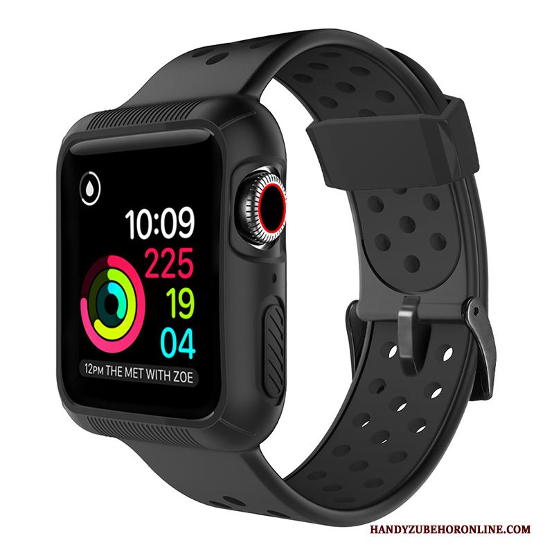 Apple Watch Series 5 Hoesje Siliconen Bescherming Sport Rood