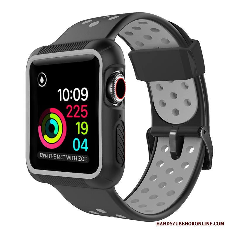 Apple Watch Series 5 Hoesje Siliconen Bescherming Sport Rood