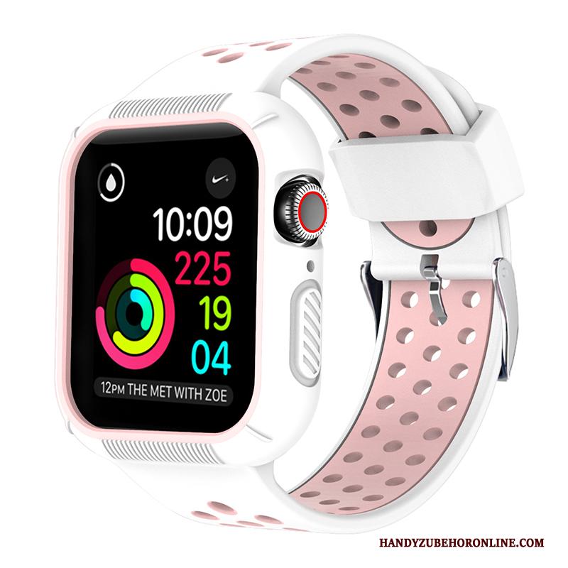 Apple Watch Series 5 Hoesje Siliconen Bescherming Sport Rood