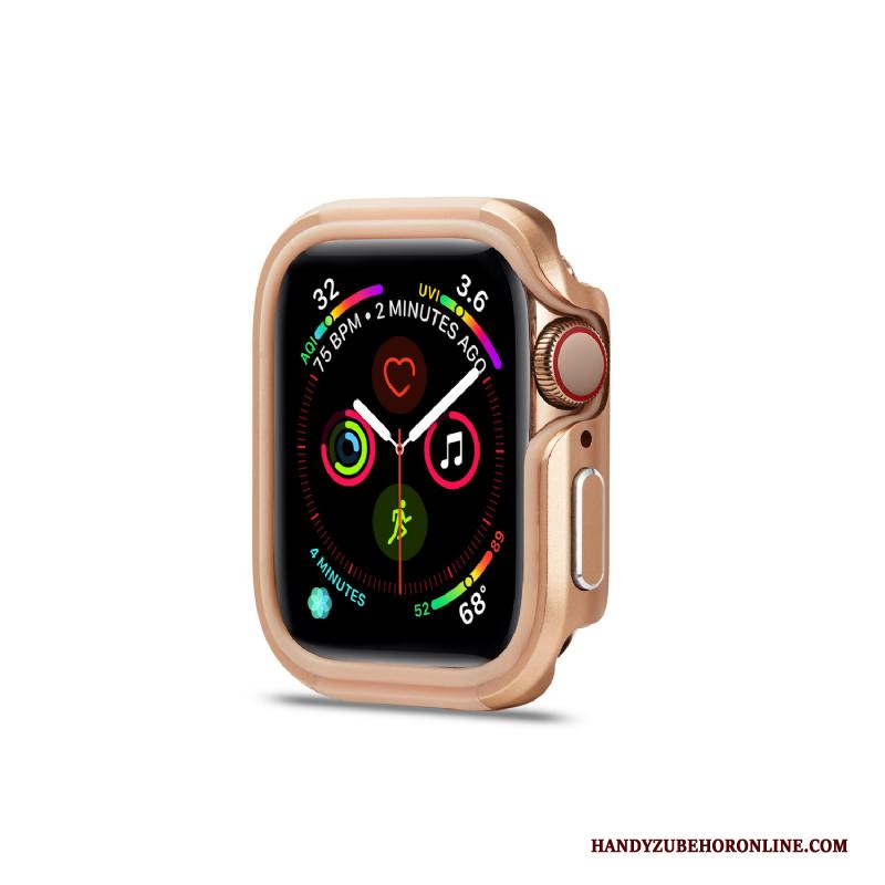 Apple Watch Series 5 Pu Hoesje Trend Legering Bescherming Goud Anti-fall