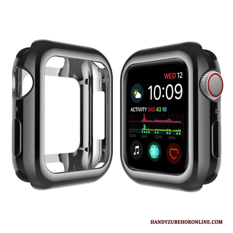 Apple Watch Series 5 Roze Hemming Zacht Plating Hoesje Siliconen Pu