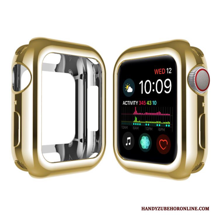 Apple Watch Series 5 Roze Hemming Zacht Plating Hoesje Siliconen Pu