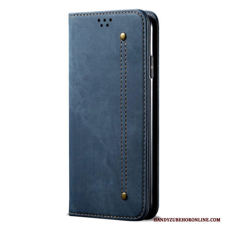 Bescherming Hoesje voor Huawei P60 Pro Folio-hoesje Jeansstof