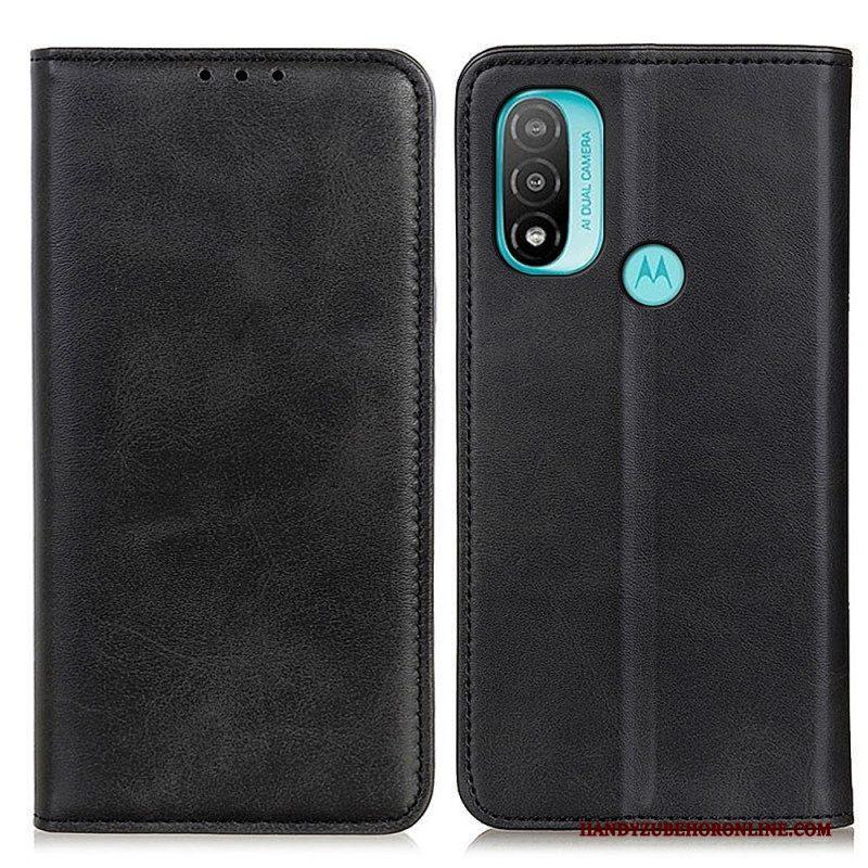 Bescherming Hoesje voor Moto E40 / E30 / E20 Folio-hoesje Elegantie Splitleer