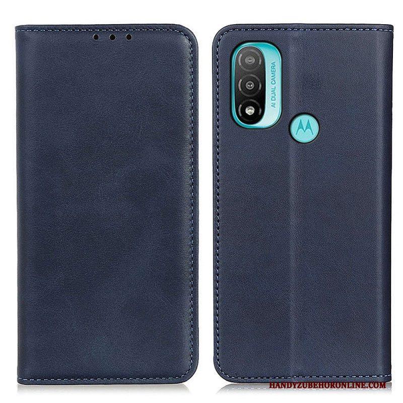 Bescherming Hoesje voor Moto E40 / E30 / E20 Folio-hoesje Elegantie Splitleer