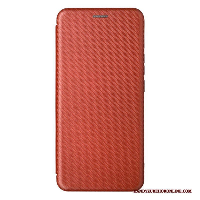 Bescherming Hoesje voor Moto E40 / E30 / E20 Folio-hoesje Koolstofvezel