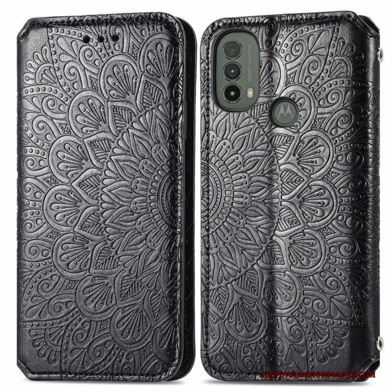 Bescherming Hoesje voor Moto E40 / E30 / E20 Folio-hoesje Mandala