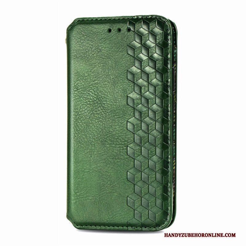 Bescherming Hoesje voor Motorola Edge 20 Pro Folio-hoesje Leereffect Diamanttextuur