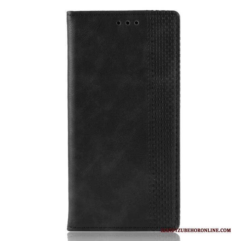 Bescherming Hoesje voor Samsung Galaxy A42 5G Folio-hoesje Gestileerd Vintage Leereffect