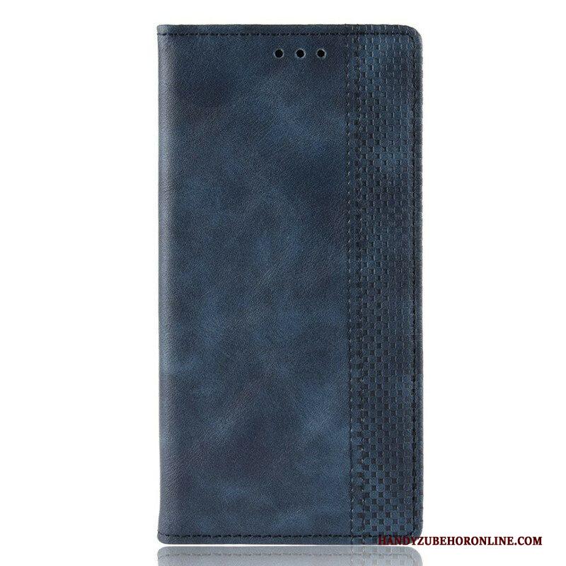 Bescherming Hoesje voor Samsung Galaxy A42 5G Folio-hoesje Gestileerd Vintage Leereffect