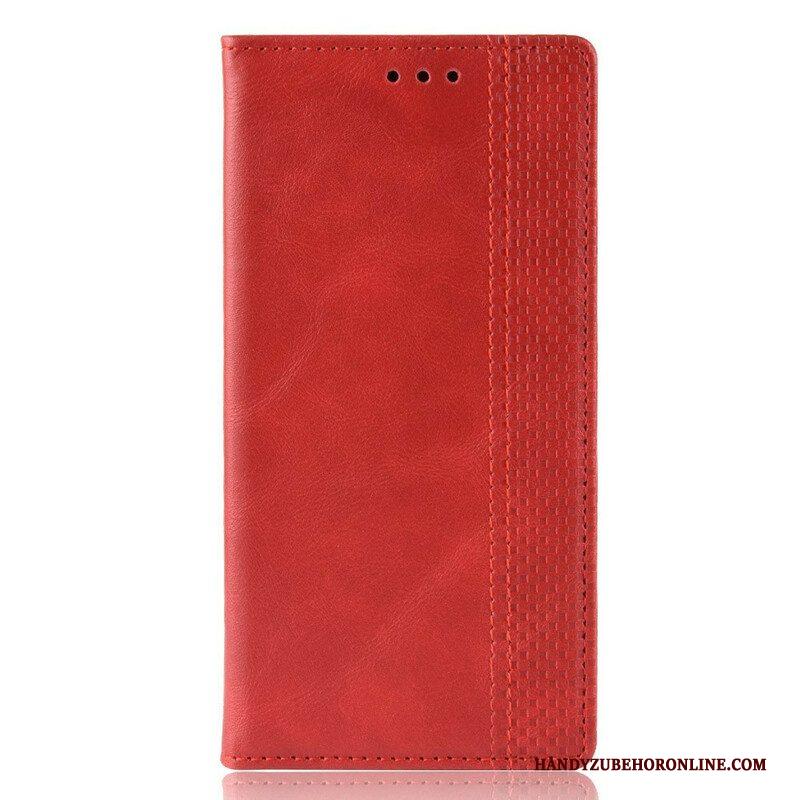 Bescherming Hoesje voor Samsung Galaxy A51 5G Folio-hoesje Gestileerd Vintage Leereffect