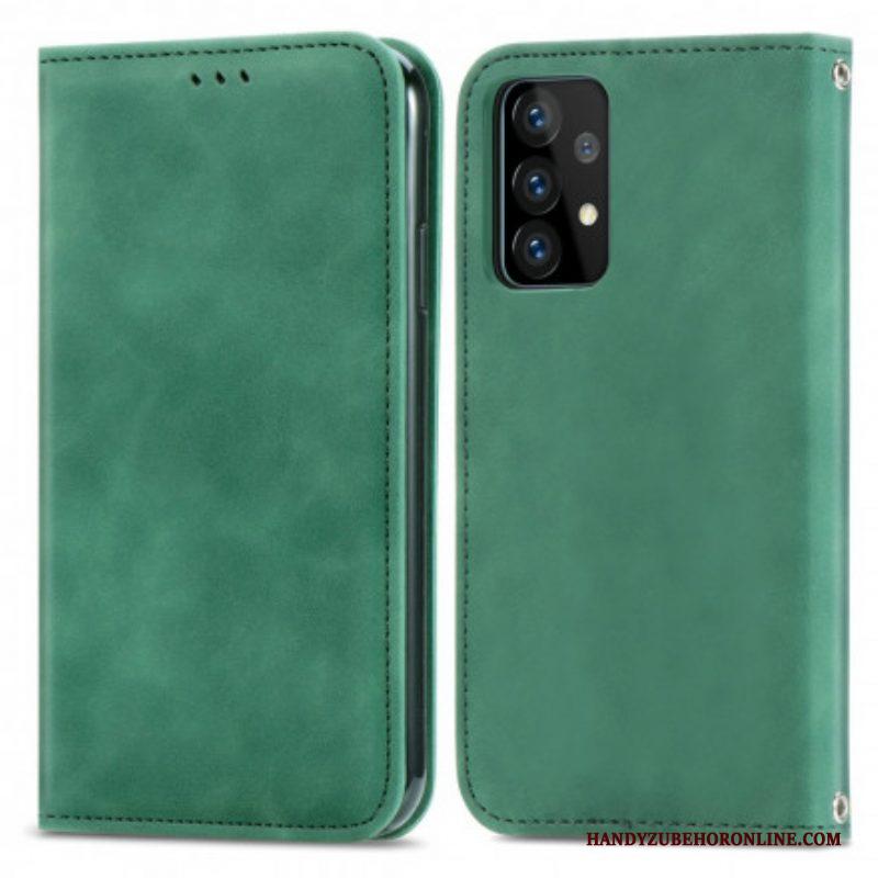 Bescherming Hoesje voor Samsung Galaxy A52 4G / A52 5G / A52s 5G Folio-hoesje Chique Leereffect