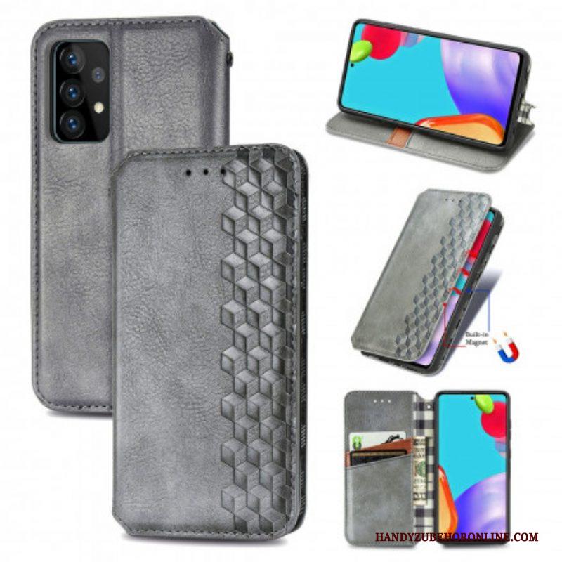 Bescherming Hoesje voor Samsung Galaxy A52 4G / A52 5G / A52s 5G Folio-hoesje Leereffect Diamanttextuur