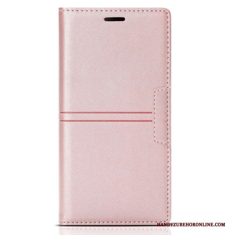 Bescherming Hoesje voor Samsung Galaxy A54 5G Folio-hoesje Stijl Lederen Couture