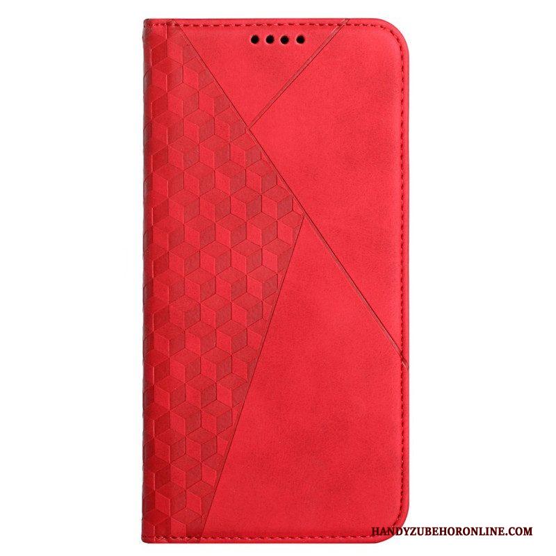 Bescherming Hoesje voor Samsung Galaxy M12 / A12 Folio-hoesje Geo Leereffect